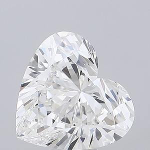 Diamant Moissanite de laboratoire, forme cœur, 7,51 carats, E VVS2 - Product Image 1