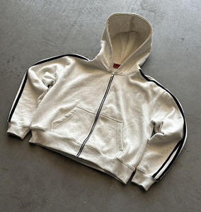 Ensemble de survêtement de sororité grecque personnalisé sweat à capuche et joggeurs pour femmes, tenue grise zippée, mode décontractée Streetwear vente en gros - Product Image 2