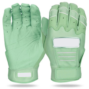 Gants de frappe de baseball de haute qualité en cuir, séchage rapide, logo personnalisé, fermeture auto-agrippante pour baseball/softball - Product Image 1