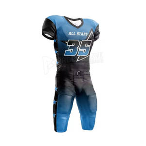 Uniforme de fútbol americano transpirable de diseño personalizado, de secado rápido, de talla grande, manga corta, traje deportivo para correr, directo de fábrica - Product Image 3