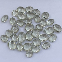 10mm 20mm naturel vert améthyste pierre poire ovale damier coupe Briolette pierre précieuse en vrac pour la fabrication de bijoux Semi précieux AAA