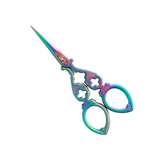 กรรไกรสแตนเลสอเนกประสงค์สำหรับงานปัก, กรรไกรแฟนซีสำหรับมืออาชีพ - Product Image 6