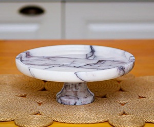 Soporte de pastel de mármol redondo de alta calidad 100%, diseño elegante de lujo para uso en fiestas y bodas, soporte de pastel de mármol de calidad perfecta - Product Image 3