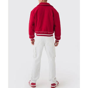 Chaqueta Universitaria de Lana con Logotipo Personalizado 2026, Chaqueta Bomber de Béisbol, Chaqueta de Invierno con Cuerpo y Mangas de Lana - Product Image 5