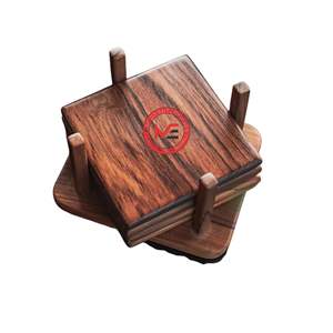 Fabricante de Mini Posavasos de Madera |   Posavasos de Madera Natural, Suministro de Fábrica al por Mayor - Product Image 1