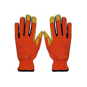 Proveedor de Pakistán, buena calidad, venta directa de fábrica, guantes de cuero de trabajo de seguridad, guantes de seguridad de cuero resistentes a los cortes protectores OEM - Product Image 1