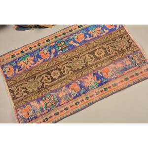 Vintage 21X31 FT Azul Marrón Bohemio Turco Alfombra Clásica Área Grande Lana Rectángulo Patchwork Látex Pasillo Habitación Alfombra - Product Image 2