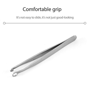 High Quality Universal Stainless Steel Nose Hair and Eyebrow Tweezers Facia <b>Makeup</b> <b>Scissors</b> Manicure Beauty Tool - Product Image 3