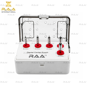 R.A.A.INTERNATIONAL Implant Rotary Center Tissue <b>Punch</b> 5-Piece <b>Set</b> with Plastic Holder Model RAA-138 CE Certified Class I - Product Image 4