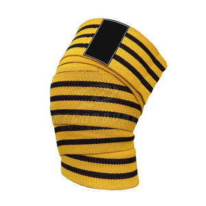 Nouveau Style Gym Formation Haltérophilie Genou Wrap Meilleure Vente Sport Genou Soutien Réglable Wraps - Product Image 2