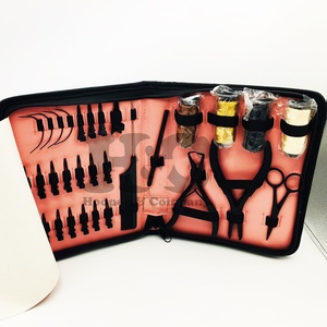 Herramientas para el cabello: Alicates de acero inoxidable de grado quirúrgico de color personalizado para extensiones de cabello, tijeras de microperlas y peine para uso comercial. - Product Image 6