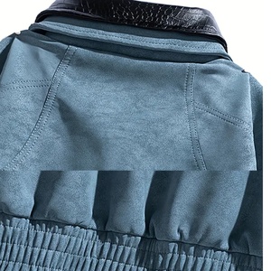 Chaqueta Retro de Invierno para Hombre, Estilo Urbano, Cierre de Cremallera, Ecológica, de Secado Rápido, Dobladillo Elástico, Cuello Camisero, Bolsillos, Logotipo Personalizado, Imitación - Product Image 4