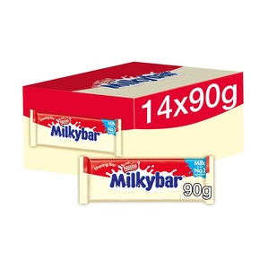 For Nestle Milkybars Classic <b>White</b> Chocolate Block 170g Solid Sweet Chocolate with Fruit Jam Nut Ingredients Kid-Friendly - Product Image 3