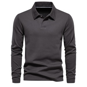 Polo bordado para hombre Cuello de moda Turn Down Collar Mens Casual Social Polo Shirts Camisa de golf de lujo - Product Image 6
