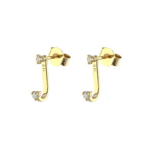 New Stylish Designs Solid 14k Solid Gold Earrings Handmade Jewelry From India Women Fashion Jewelry - Product Image 1