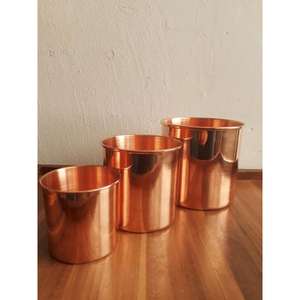 Jardinière en cuivre antique de qualité supérieure pour plantes d'intérieur Design et taille personnalisés pour la maison et le jardin Option d'utilisation - Product Image 5