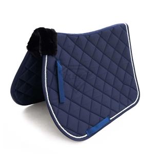 Ensemble de tapis de selle en laine pour l'équitation western, dressage équestre, sur mesure, tissu satiné, tapis de selle pour cheval avec doublure en polycoton - Product Image 1