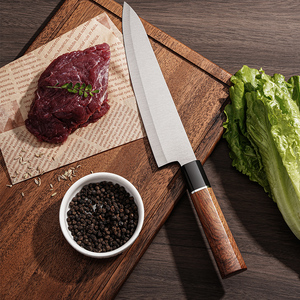 Vente en gros personnalisée de haute qualité OEM ODM Service Set de couteaux de cuisine Lames en acier Damas Poignées ambidextres Set de 5 pièces - Product Image 2