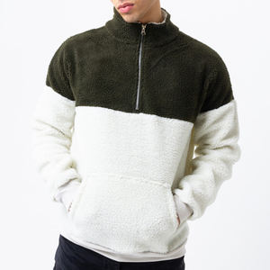 Sweat à capuche zippé en molleton imprimé streetwear surdimensionné de haute qualité pour homme, logo personnalisé, grandes tailles, 100 % polyester, motif uni, hiver - Product Image 5