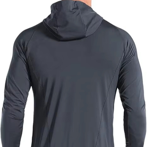 Veste coupe-vent longue pour homme de marque en gros, style vintage, légère, imperméable, décontractée, avec capuche et devant à rabat - Product Image 1