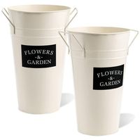Maceta Ligera de Hierro Forjado a Mano, Ecológica, Moderna, Vintage, con Diseño Floral, para Colgar en el Jardín, Interiores y Exteriores