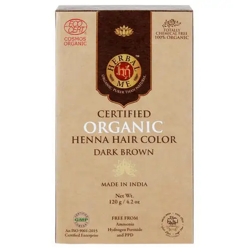 Top Quality Herbal Me Organic Dark Brown Henna Hair Color Gives A Natural And Long Lasting Color Tone