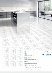 Azulejo de piso de porcelana pulida Villa Mármol Piedra China Superficie de ácido metálico Juego de comedor interior en mármol de color - Product Image 3