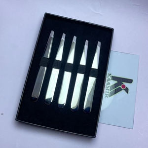 KAAMIR INSTRUMENTS Pince à épiler de luxe personnalisable en acier inoxydable, haute précision, pointue, légère, réutilisable et écologique - Product Image 1