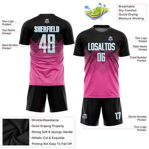 Fábrica de uniformes de fútbol de alto rendimiento, venta al por mayor, conjunto de camisetas de fútbol, tela duradera ligera construida para academias escolares Club - Product Image 3
