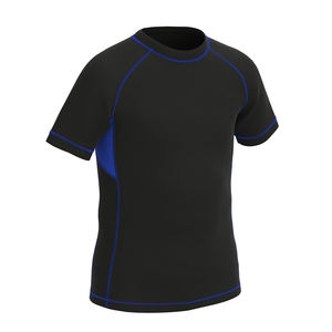 Rashguards MMA personnalisés pour tout-petits, couleur noire, respirants, séchage rapide, manches courtes, entraînement sportif, fitness, compression - Product Image 4