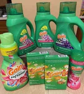 น้ำยาซักผ้า Gain + AROMA Boost, กลิ่นลมแสงจันทร์, โหลด107, 154ลอย, เขาเข้ากันได้ - Product Image 2