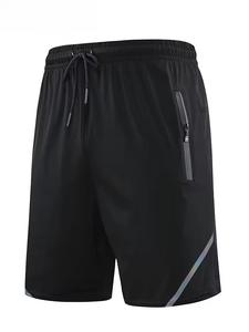 Shorts de sport amples et décontractés en polyester pour homme avec poche téléphone, écologiques, respirants, à cordon de serrage, séchage rapide, style urbain - Product Image 5