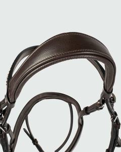 Brida de cuero de filete de caballo de alta calidad en marrón de cuero genuino FABRICANTE de brida de caballo de buena calidad - Product Image 5