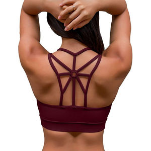 Soutien-gorge de sport sexy pour femmes XS-XL avec coussinets amovibles, motif imprimé, push-up et doublure en spandex, respirant, haut de sport - Product Image 6