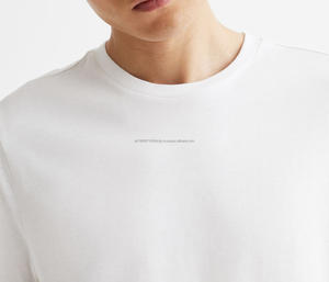 T-shirt Hip Hop en Coton 100% de Haute Qualité avec Impression Personnalisée de Logo, Dernier Style, Service OEM, Manches Courtes, Couleur Unie - Product Image 6