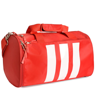 Sac de sport de luxe en cuir PU avec compartiment à chaussures, logo personnalisé, équipement de voyage pour le week-end, sac de sport pour hommes
