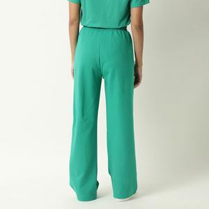 Pantalon évasé ample à cordon de serrage pour femme, dernier design, prix bas, pantalon taille haute, pantalon habillé pour femme, logo personnalisé - Product Image 6