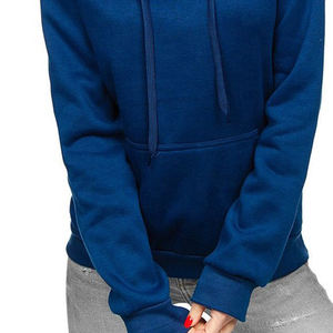 Meilleur fabricant fournisseur Streetwear élégant confortable sweat à capuche pour femme personnalisé décontracté solide sweats à capuche tricotés pour femme - Product Image 2