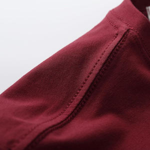 Wholesale 100% Cotton Men's T-shirt Luxury 300GSM Unisex Custom Logo <b>Mock</b> <b>Neck</b> Blank Boxy T-Shirt for Men - Product Image 6