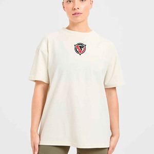 เสื้อยืดผ้าฝ้ายผสมขนาดใหญ่พิเศษสำหรับผู้หญิงใส่ในฤดูร้อนเสื้อยืดแขนสั้นทรงหลวมสไตล์ลำลองขายส่ง240 GSM - Product Image 5