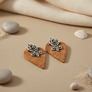 Boucles d'oreilles pendantes en argent plaqué 925 de style bohème pour femmes, bijoux tendance pour cadeau - Product Image 2