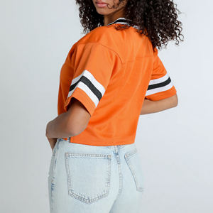 Camisetas cortas ligeras de calle para mujer, camisetas de fútbol americano con mangas - Product Image 5