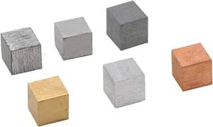 Ensemble de 6 cubes pour l'investigation sur la densité - Kit d'expériences scolaires (mêmes dimensions, différents volumes) - Product Image 2