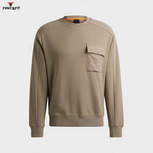 Sudadera de manga larga lisa de tela de algodón hecha profesional para hombre a la venta nuevo diseño sudaderas con capucha sudadera - Product Image 5