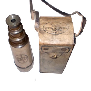 Antique en laiton maison objet décoratif victorien Marine Vintage jumelles jumelles décoration étui en cuir télescope bonne qualité - Product Image 4