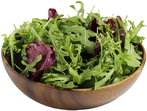 Ensaladera de madera de haya redonda natural de gran tamaño de Crescent Crafts - Product Image 3