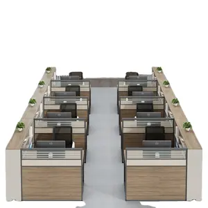 China Factory Büromöbel Hersteller Modernes Design Büroarbeit platz Schreibtisch Beliebte benutzer definierte Sitz trennwände
