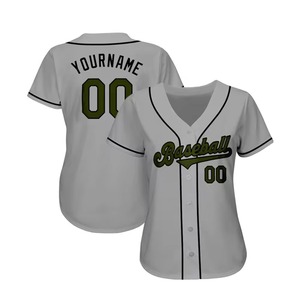 Camiseta de Béisbol Personalizada con Nombre y Número, Ropa Deportiva Transpirable, Uniforme de Equipo, Malla de Poliéster Ligera, Logotipo Personalizado, Cuello en V, Alta Calidad - Product Image 4
