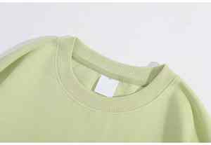 Sudadera de lana sencilla diseñada para uso diario de mujer con tela Interior acogedora y ajuste relajado para estilo de calle - Product Image 3