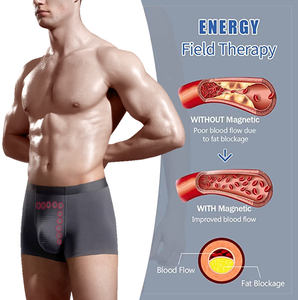 Pantalones Cortos Deportivos para Hombre con Terapia de Campo Energético, Sin Costuras, Sólidos, Casuales, Elásticos, de Poliéster/Algodón, Logotipo Personalizado, Secado Rápido, Transpirables, Envío DDP - Product Image 1